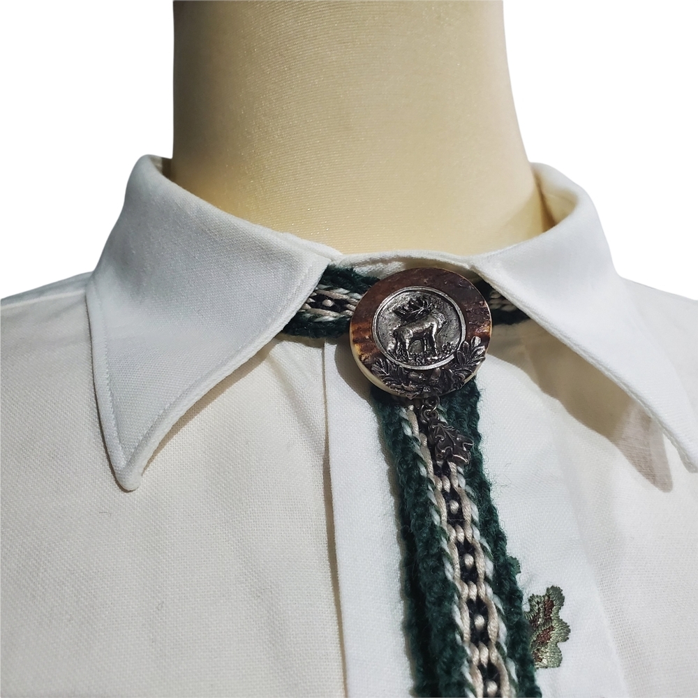 Vintage Alphorn Oktoberfest Bolo Tie